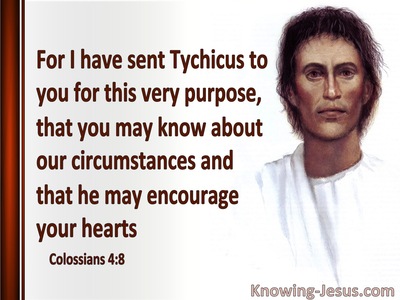 Colossians 4:8 May He Encourage Your Hearts (white)